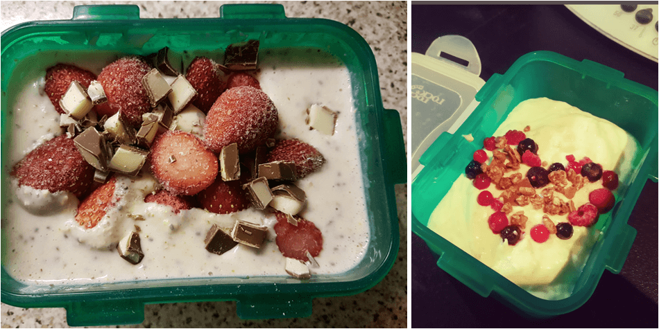 Ob ein gesundes Frühstück, ...