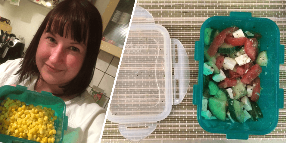 ... zum Aufbewahren von Resten zu Hause und Transportieren von Mahlzeiten für unterwergs.