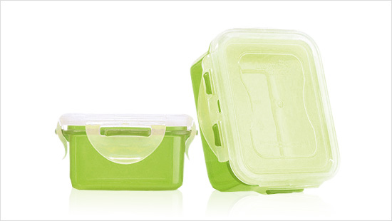 Die für Kühlschrank, Mikrowelle und Spülmaschine geeigneten Dosen von LOCK & LOCK sind dank des 4-fach Klickverschlusses luft-, wasser- und aromadicht.