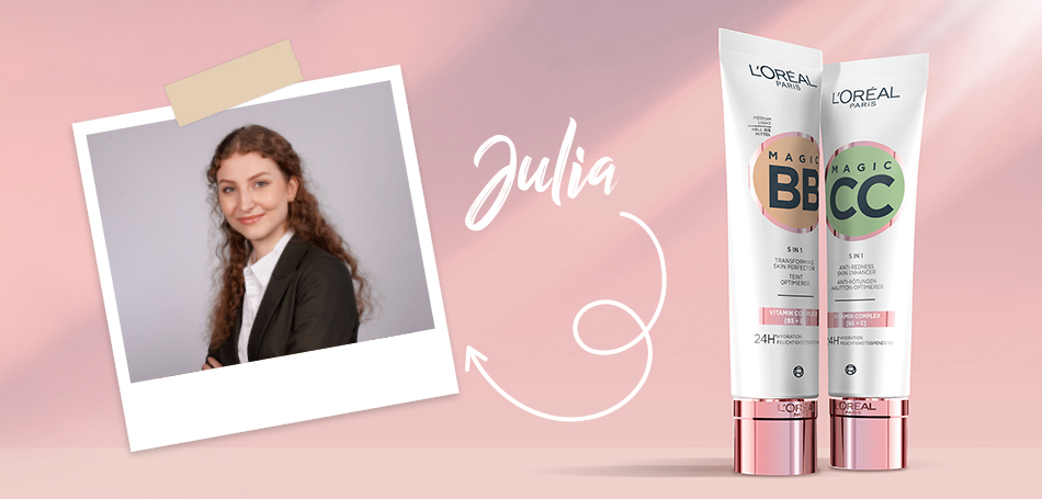 Unsere Ansprechpartnerin Julia sagt Hallo!