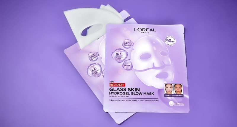 L’Oréal Paris Revitalift Filler Glass Skin Hydrogel Glow Maske