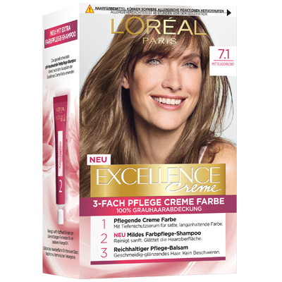 EXCELLENCE 3-FACH PFLEGE CREME FARBE 