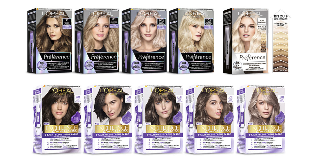 Neue Colorationen von L’Oréal Paris