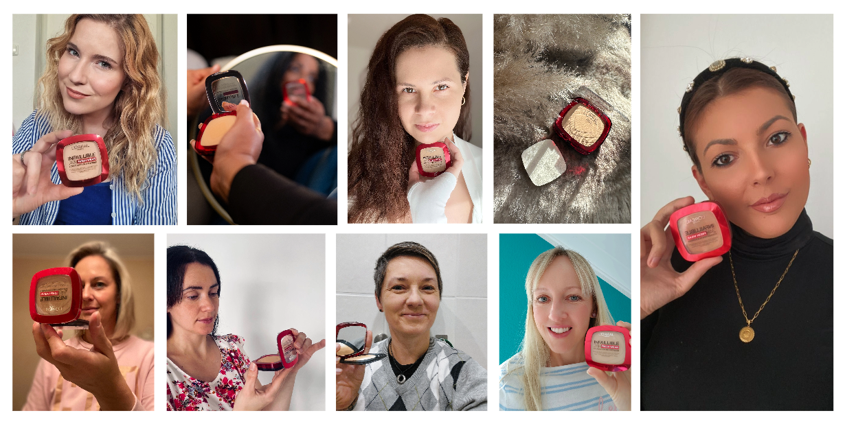 Pudrige Highlights mit dem L’Oréal Paris Infaillible 24H Fresh Wear Make-up-Puder