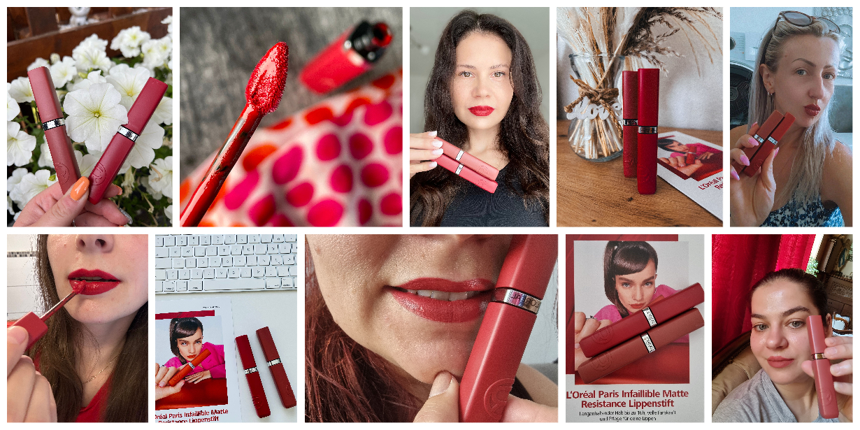 Eure ersten Eindrücke mit den neuen L'Oréal Paris Infaillible Matte Resistance Lippenstiften 