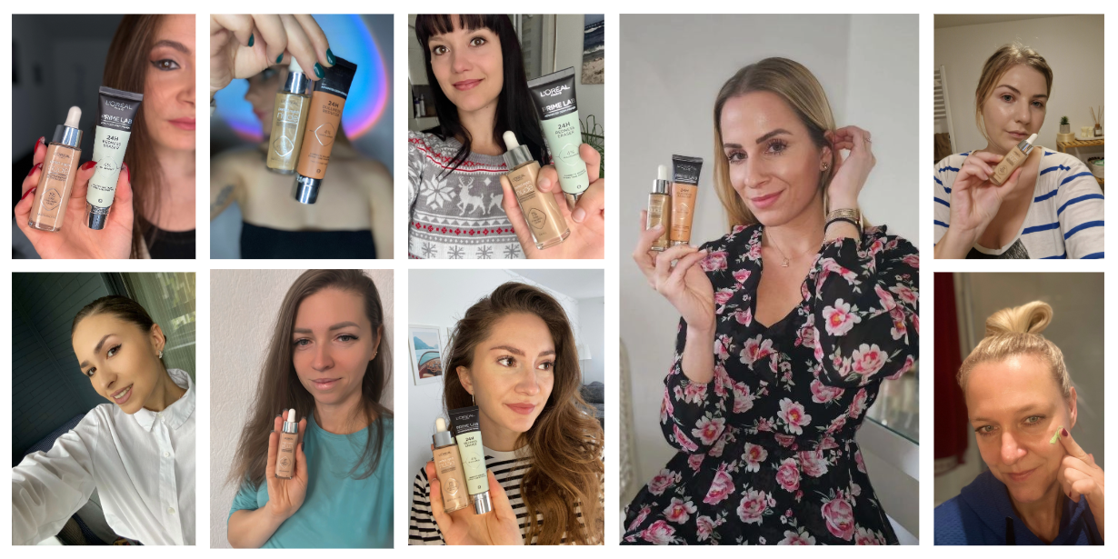 Aufgaben im Projekt mit den brandneuen L'Oréal Paris Primern