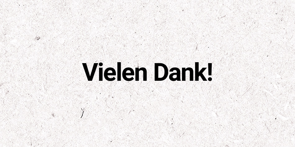 Wir sagen "Danke" für Euer tolles Engagement!