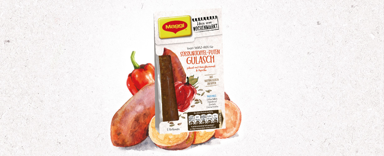 Die MAGGI Würz-Mixe mit trockenen Zutaten sind ideal für alle, die klassische Gerichte  lieben …