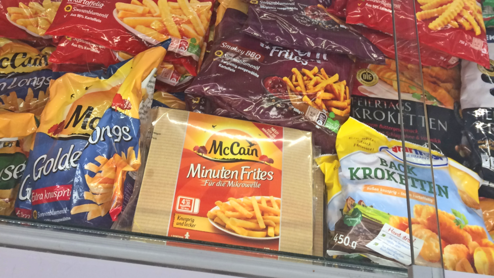 Gemeinsam haben wir die McCain Minuten Frites in den vergangenen Wochen eingekauft ...