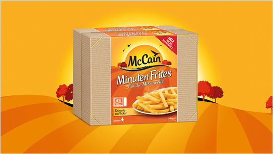 McCain Minuten Frites sind knusprige, goldgelbe Pommes für die Mikrowelle. Sie sind in 4:30 Minuten fertig – für alle, die schnell etwas essen möchten.