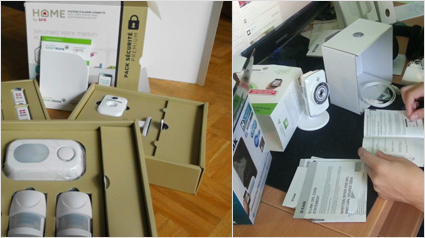 Das Auspacken und Installieren der SmartHome Produkte dokumentieren wir mit Fotos.