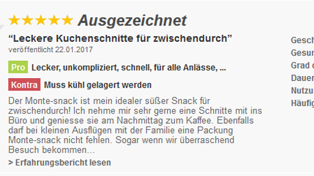 Aber auch auf Produktbewertungsplattformen wie z.B. ciao.de sind unsere Erfahrungen gefragt!