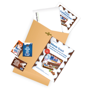 Das Startpaket im trnd-Projekt mit dem Monte Snack.