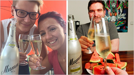 ... ein Prosit auf unser prickelndes trnd-Projekt mit Mumm Dry Alkoholfrei!