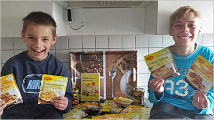 Pure Freude beim Auspacken