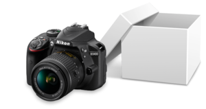 1x Nikon D3400 Kit inklusive 18-55 mm Objektiv