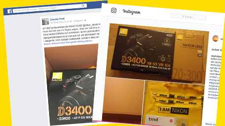 ... und auf Facebook oder Instagram.