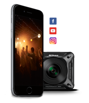 Nikon KeyMIssion 360 mit SnapBridge App.