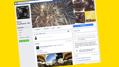 ... oder Facebook, in denen die Ergebnisse in der 360° Ansicht angeschaut werden können.