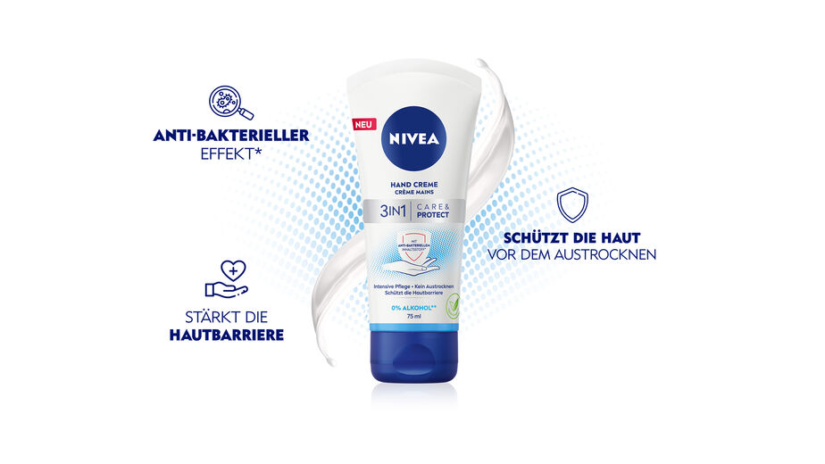 NIVEA 3in1 Care & Protect Hand Creme