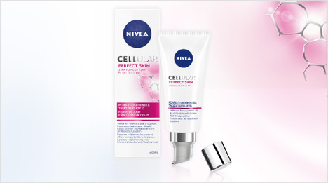 Neu von NIVEA: Die Cellular Perfect Skin Gesichtspflege mindert sichtbar Zeichen der Hautalterung. Von den vier Produkten der Serie probieren wir zwei im trnd-Projekt aus.