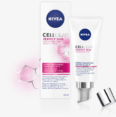 Die NIVEA Cellular Perfect Skin Serie. Für die neue NIVEA Cellular Perfect Skin Gesichtspflege-Serie hat die NIVEA Forschung eine effektive Kombination von leichten Formeln und wirksamen Inhaltsstoffen entwickelt, die sichtbar Zeichen der Hautalterung min