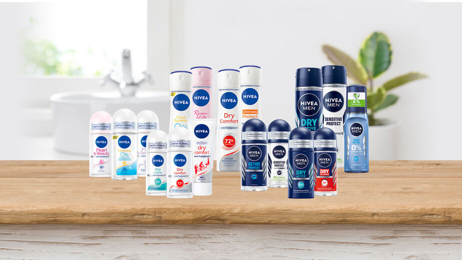 Das Deo Sortiment von NIVEA
