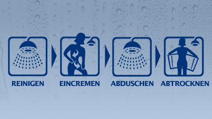 Die vier Schritte zu gepflegter und gestraffter Haut.