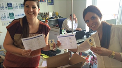 Mit den Mafo-Bögen sammeln wir die Meinungen unserer Freundinnen und Kolleginnen zur NIVEA In-Shower Q10 Body Lotion.