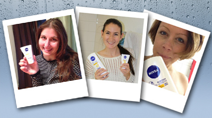 Gemeinsam testen wir die straffende NIVEA In-Shower Q10 Body Lotion.