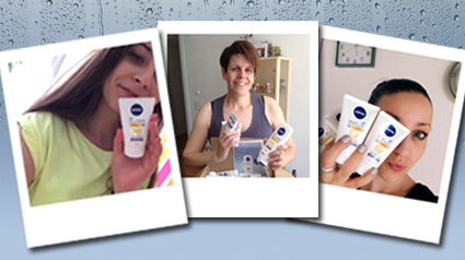 trnd-Partnerinnen testen gemeinsam die NIVEA In-Shower Q10 Body Lotion.