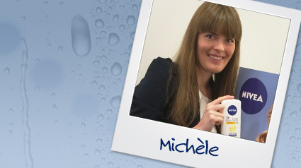 Die Ansprechpartnerin von NIVEA stellt sich bei Euch vor.