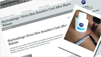 Die Nivea Startumfrage.