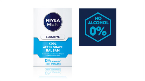 ... enthält 0% Alkohol* und ist damit sanft zur Haut. Im Vergleich zu Menthol oder Alkohol (die in herkömmlichen After Shave Produkten enthalten sind) pflegt Sensitive Cool mit ...