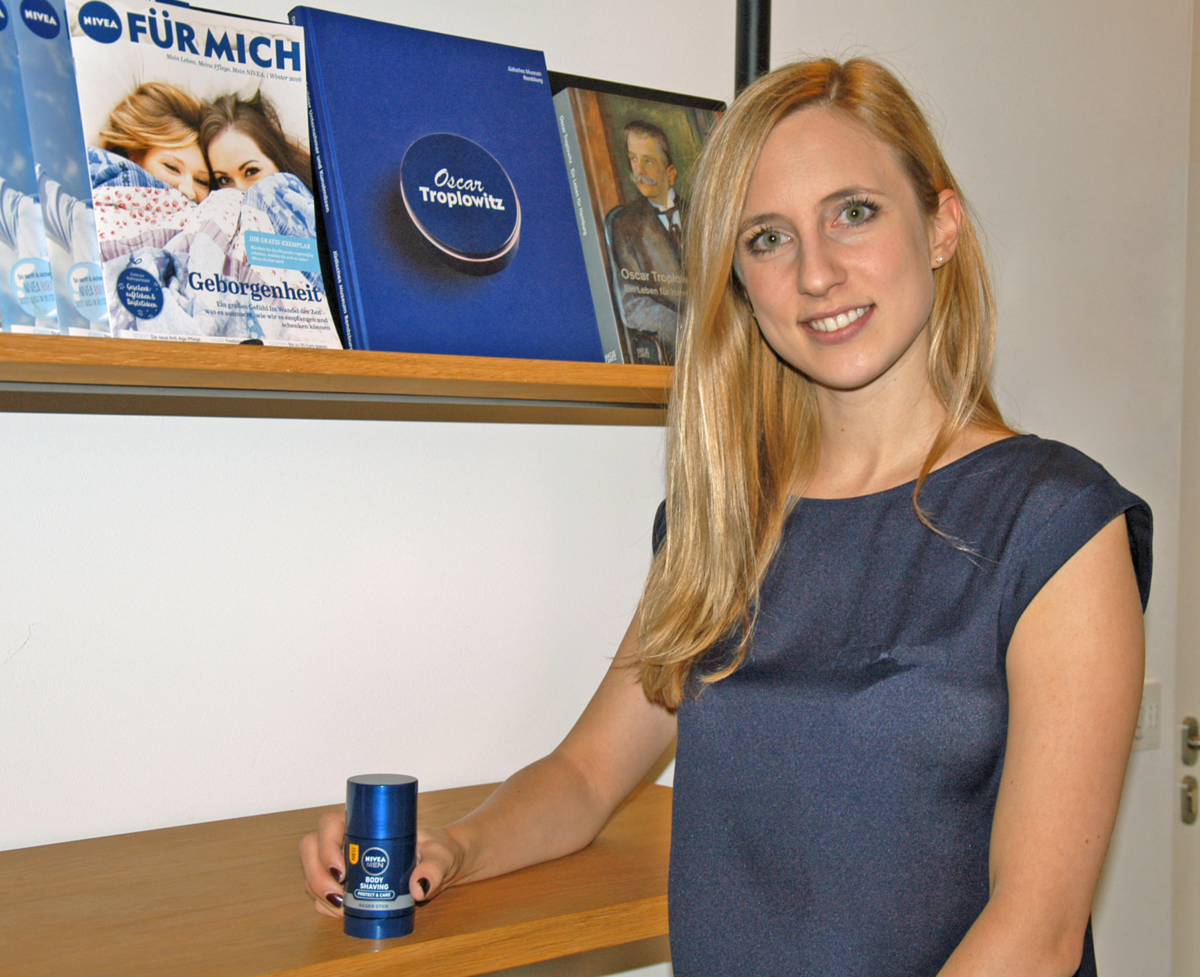 Unsere Ansprechpartnerin bei NIVEA MEN: Carolin.