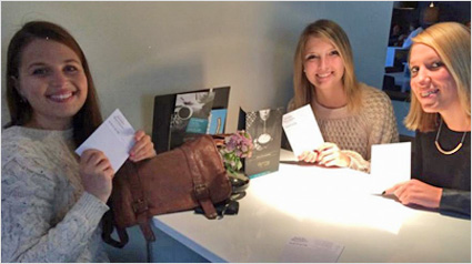 Das notizio beim Mädelsabend.