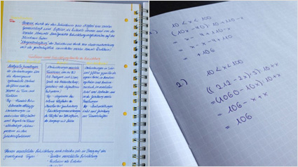 Das notizio im Einsatz in der Uni.