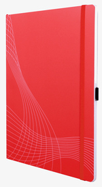 notizio Notizbuch, gebunden, Softcover, Rot