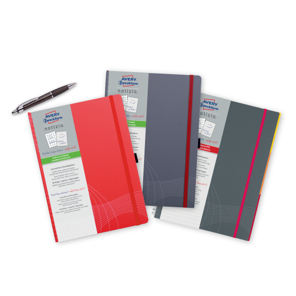 Die notizio Notizbücher aus unserem Projekt.