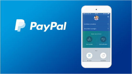 Die PayPal-App bringt die am häufigsten genutzten Funktionen auf das Smartphone oder Tablet.