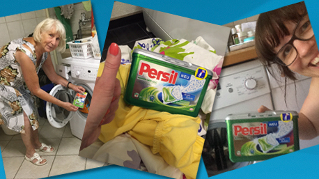 ...Wäscheberge bezwungen,...