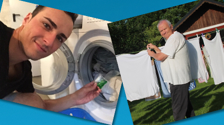 ...viele Männer fürs Waschen begeistern können,...