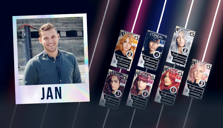 Jan begrüßt uns zum Projekt mit den Préférence Vivid Colors ✨