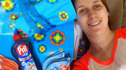 trnd-Partnerin geli701 freut sich über ihr Pril Kraft-Gel Startpaket.