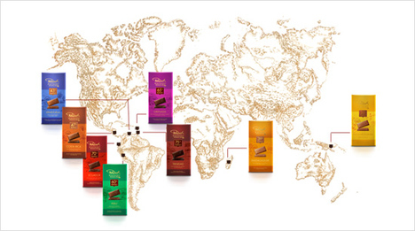 Die Edelkakao-Bohnen kommen von ausgesuchten Plantagen aus den besten Anbaugebieten der Welt.