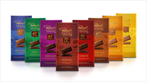 … teilen die acht Sorten der Schokoladen aus wertvollem Edelkakao mit Bekannten und der Familie und … 