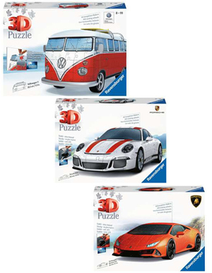 Das Ravensburger 3D Puzzle Fahrzeuge Startpaket