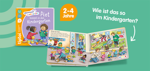 Piet kommt in den Kindergarten