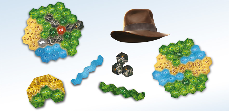 Dank eines variablen Spielfelds kann „Wettlauf nach El Dorado“ immer wieder anders gespielt werden und verspricht anhaltenden Spielspaß.