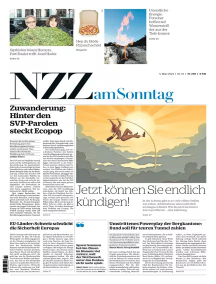 Die NZZ AM SONNTAG bei Readly